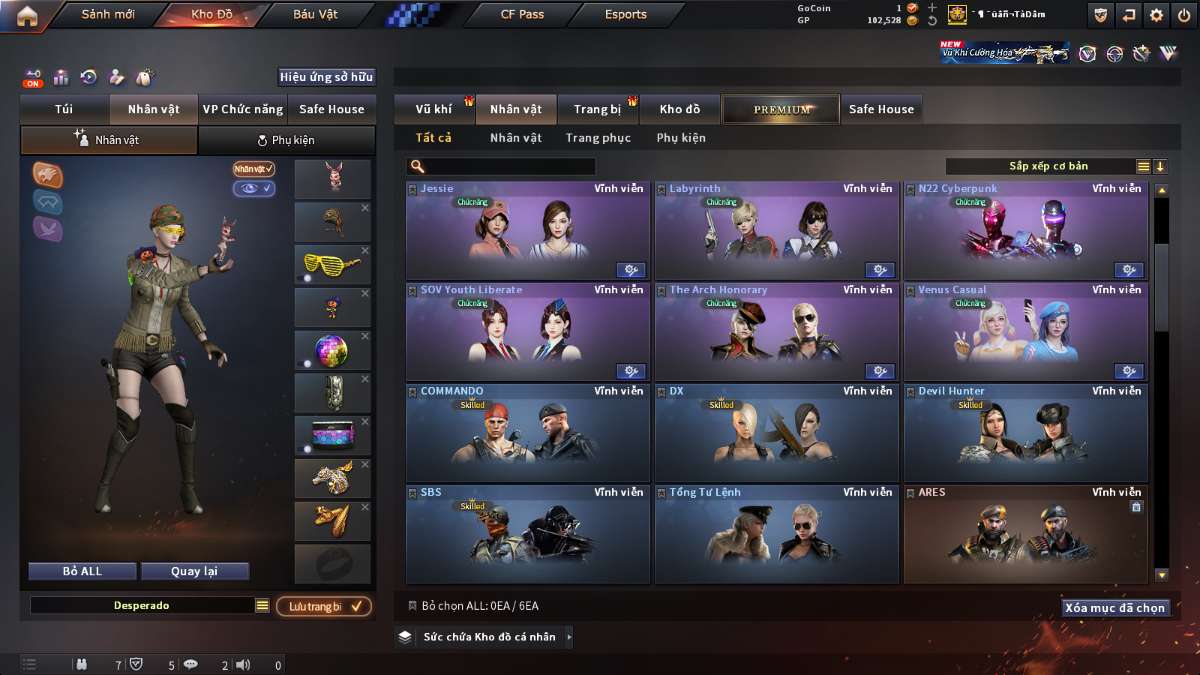 shop acc cf uy tin gia re